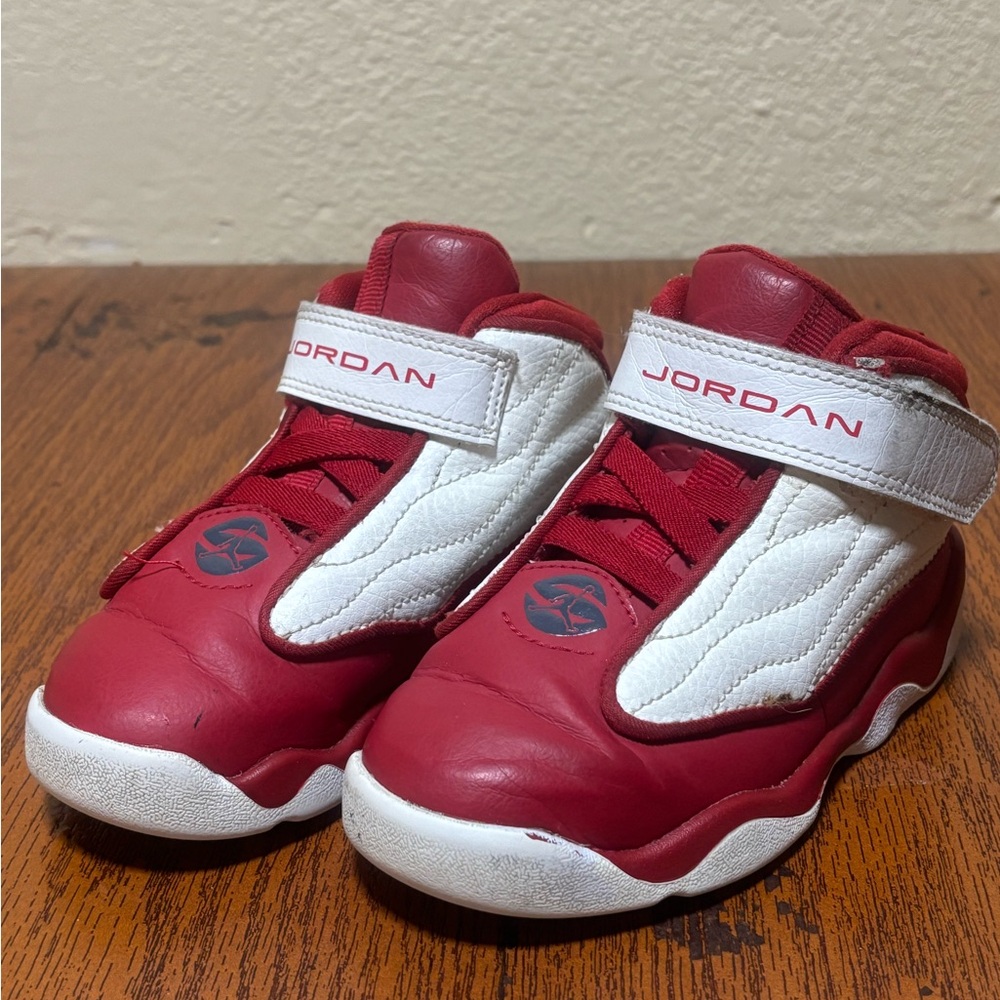 Nike Jordan Pro Strong Infant/Toddler Size 9C Red White Shoes 407486-604